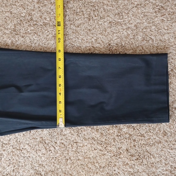 BANANA REPUBLIC blue "stretch" capris pants, back pockets. Casual pants. Size 6 - Picture 10 of 14